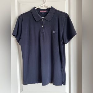 Women’s Vineyard Vines polo.  Navy blue, size XL.